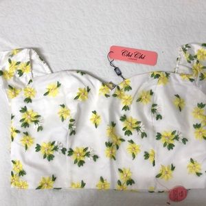 Crop top embroidered
